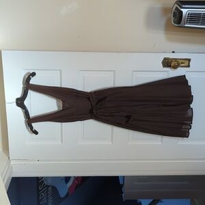 Calvin Klein cotton dress, size 6 in chocolate brown